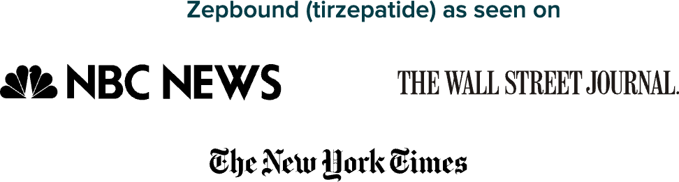 Zepbound (tirzepatide) as seen on NBC News, The Wall Street Journal and The New York Times