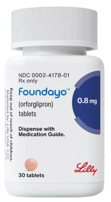 Foundayo orforglipron tablets bottle