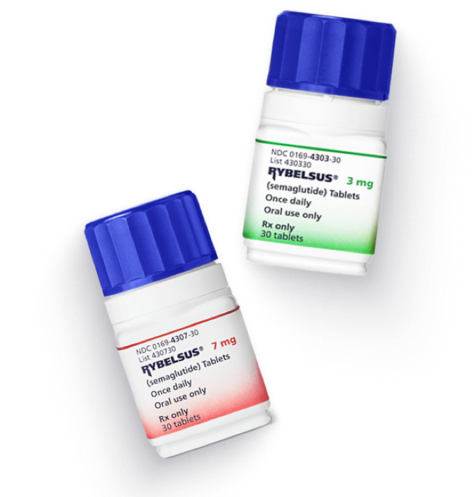 Rybelsus oral semaglutide tablet bottles